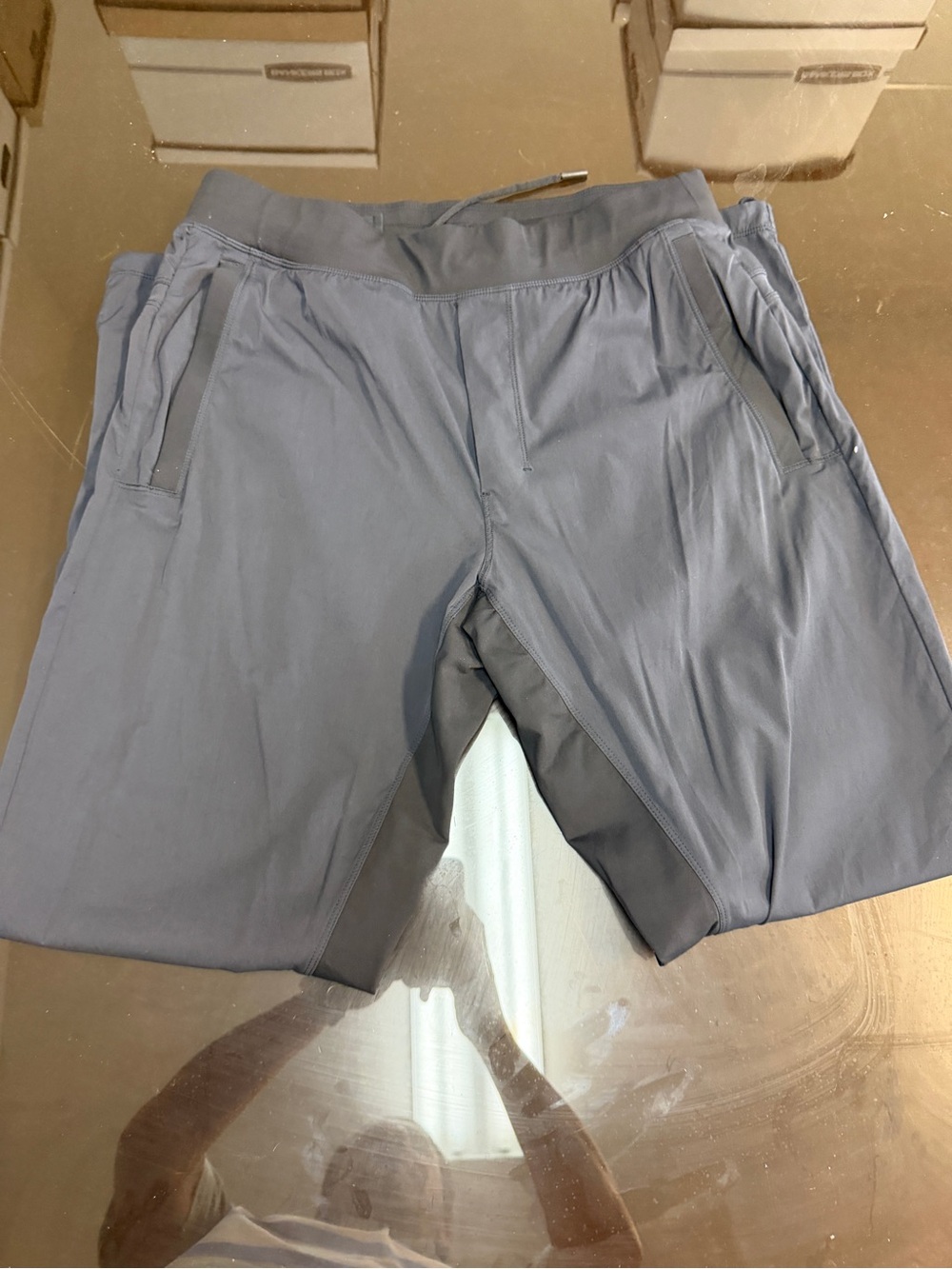 lululemon athletica Men's Slate Gray Hybrid Shorts